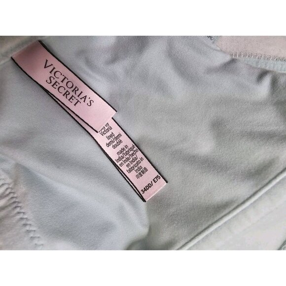 Victoria's Secret Body By Victoria Shiny Mint Green/Blue Bustier Bra Size 34DD - Picture 8 of 10
